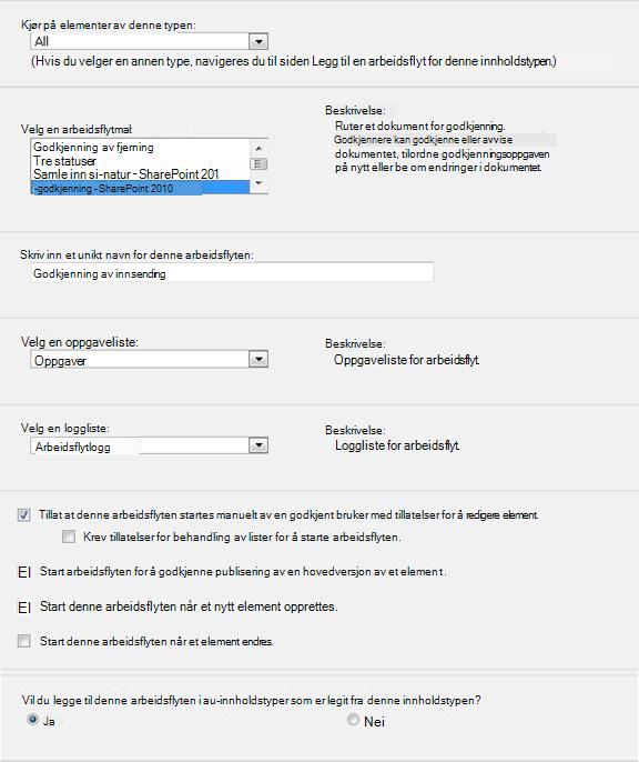 Første initieringsskjema