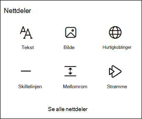 Nettdeler i verktøykassen