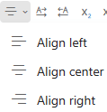 Juster-menyen i Outlook på nettet.