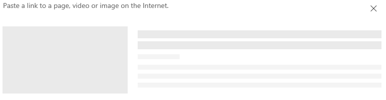 Skjermbilde av innliming av en kobling i SharePoint.