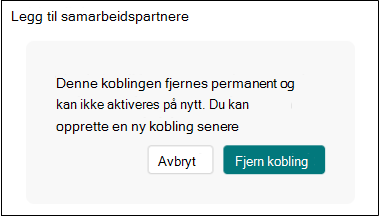 Fjern sorteringskoblingsskjemaer