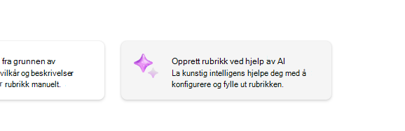 opprett rubrikk ved hjelp av kunstig intelligens
