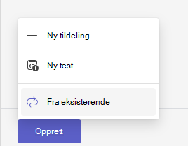 fra eksisterende