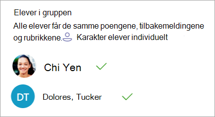Alternativ for å gradere elever individuelt
