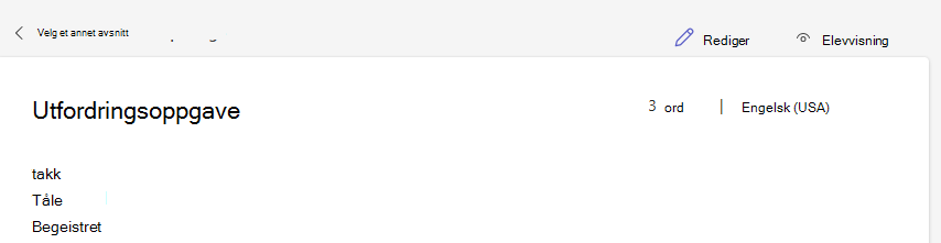 Skjermbilde som viser redigeringsvinduet.