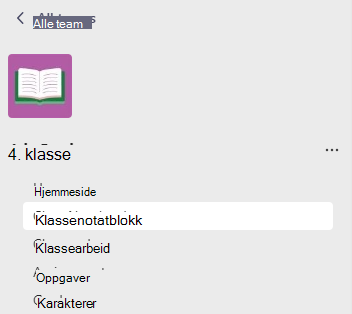 Klassenotatblokk