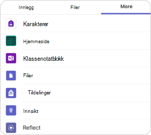 Gå til Reflektere-appen på enheten for å samle inn svar.