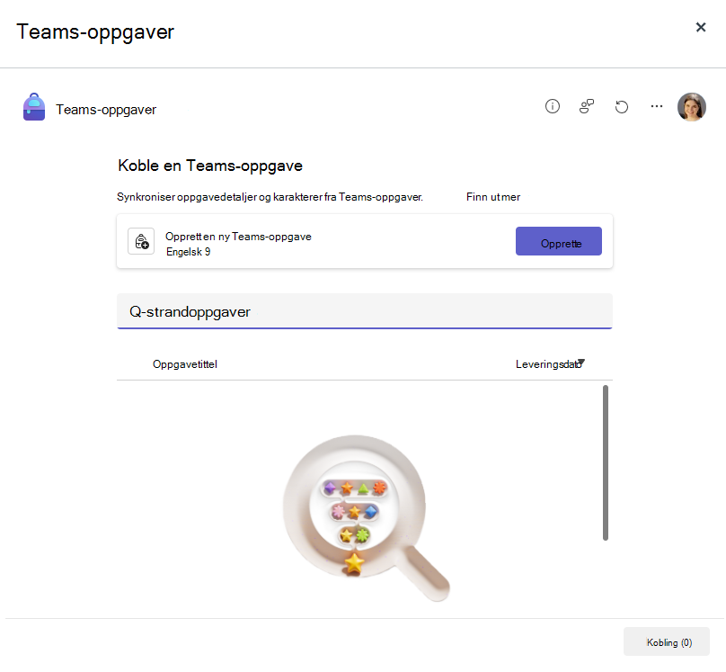 Koblede oppgaver i Teams