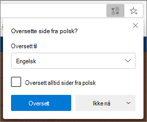 Bekreft oversettelsespanelet