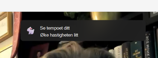 Skjermbilde av tempo.