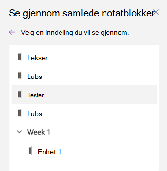 Skjermbilde av merket område.
