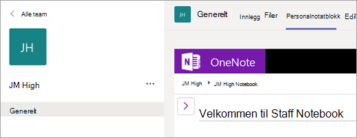 Personalnotatblokk-fanen