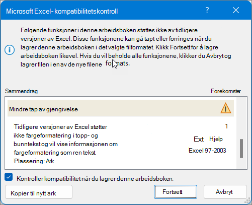 Bruk Løsning for å løse kompatibilitetsproblemer