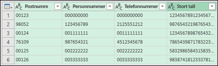 Få & transformer konvertering > av data til tekst