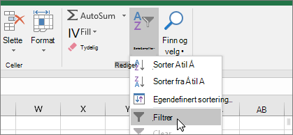 Hjem > Sorter & Filtrer-filter >