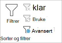 Filtrer avansert