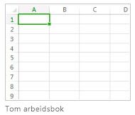 Ny, tom arbeidsbok