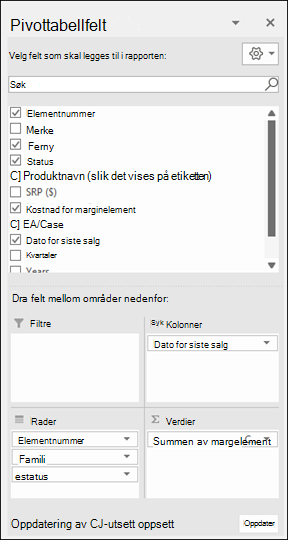 Pivottabell