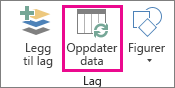 Oppdater data på Hjem-fanen
