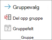 Båndet i Excel