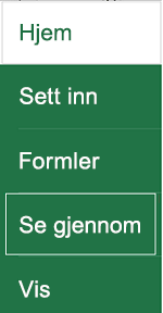 Trykk på Se gjennom