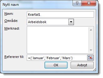 Dialogboksen Nytt navn