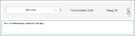 Kommentere svar på spørrekonkurranser