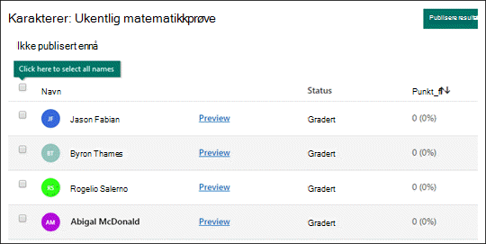 Karakter spørrekonkurranser.