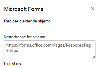 Velg Rediger gjeldende skjema