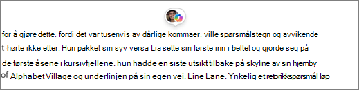 Sider i Copilot identifiserer forfatter og Copilot