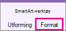 Format-fanen under SmartArt-verktøy