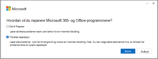 Installere ved hjelp av Klikk og bruk
