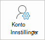 Innstillinger-knappen for Outlook-konto
