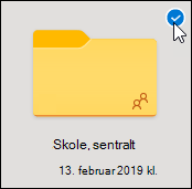 Velg den blå boksen