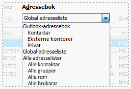 Adressebokliste
