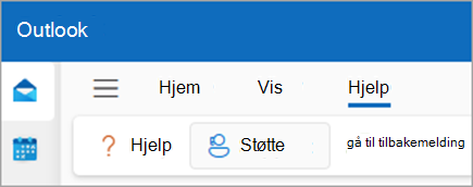 skjermbilde av tilbakemelding og kontakt kundestøtte