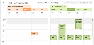 Importer Google-kalender side ved side i Outlook