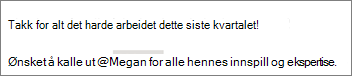 Du kan velge å vise bare et fornavn for personer