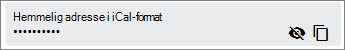 Outlook Google Kalender hemmelig ical adresse