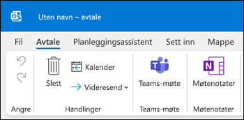 Outlook-gruppemøte i Outlook-møtenotater