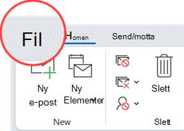Fil-fanen er helt til venstre på båndfanene.