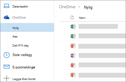 Dele filer i Outlook på nettet