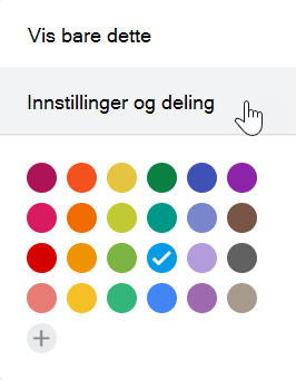 Velg Innstillinger fra Google-kalenderen.