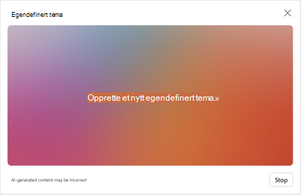 Et tema som genereres i nye Outlook for Windows