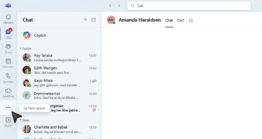 Skjermbilde av hvordan du viser flere apper ved hjelp av Copilot i Planner.