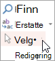Velg i Redigering-gruppen