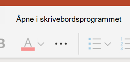 Åpne i PowerPoint