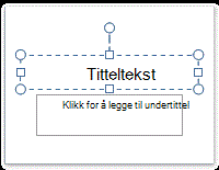 Plassholder for tittel