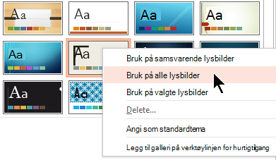 Bruk på alle lysbilder