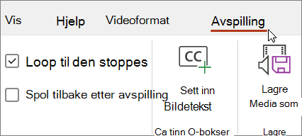 Bilde for videoavspilling